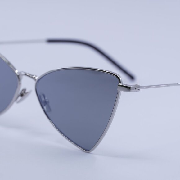 🕶️ New Saint Laurent SL303 JERRY 010 Sunglasses - Silver Frame, Grey Lenses - Picture 8 of 10